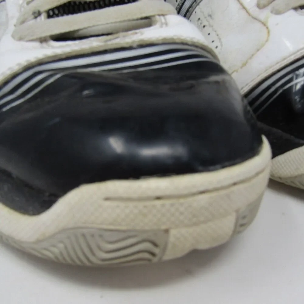 Adidas Men's US 9.5 Athletic Shoes White Black Silver Lace Up Mid Top Basketball